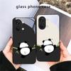 Cute and Adorable Panda For OnePlus Ace 2 3 2V 5 Pro Nord CE 2T 2 3 Lite N20 N30 6 7T 8 T 9 10 Pro 11R 12R 13R Glass Phone Case