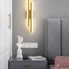 Nordic Luxury LED Bedside Wall Lamp - Minimalist Long Strip Design for Bedroom or Corridor