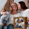 Desktop Photo Frame Hand Crank Photo Album Desk Photo Book Customs Picture Flipbook Frame Grandma Gift for Womens P9YB