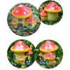 AEE2-Miniature Statue,Resin Fairy Garden House Statue,Miniature Landscape Garden Decorative Plant Pot Ornament