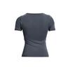 Under Armour Solid Color Breathable Casual Sports Short Sleeve T-Shirt Women Tops Gray 1379149-044