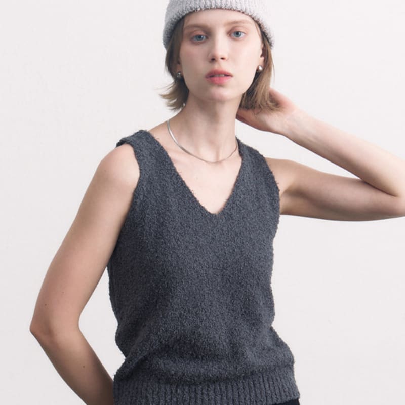 

TOVAS pigtail cotton beanie_3colors purple_FREE