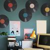 3 set Record Wall Sticker Retro Music For Living Room Bedroom Cafe Bar Music Party Decor Party Wall Decor Stickers
