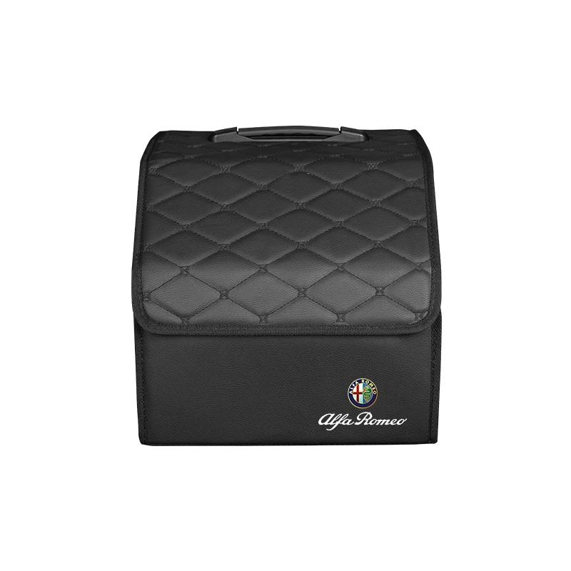 

For Alfa Romeo 2026 Hot Sticker Leather Car Trunk Storage Box Large Capacity Toolcase Foldable Organizer Case For Alfa Romeo 159