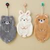 Adorable Hand Towels Hanging Cloth Animal Shaped Double Layered Thick Odor Resistant Non Shedding Ideal For Southeast  Asian Bathrooms