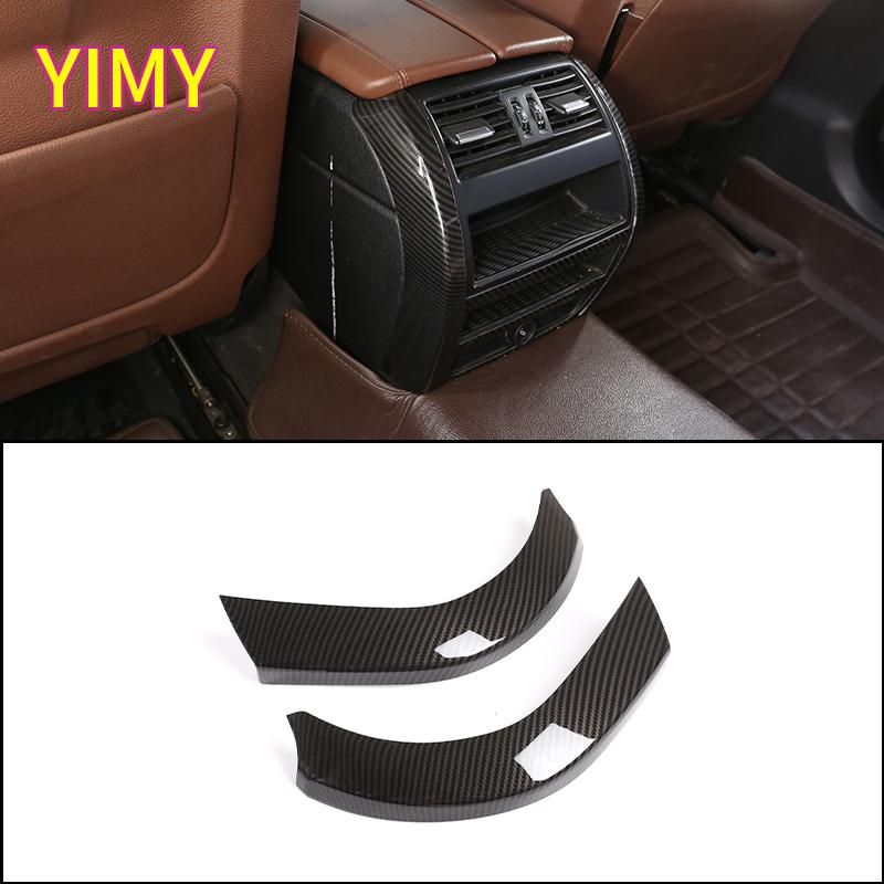 2x ABS Plastic Silver Car Rear Exhaust Air Outlet Side Trim Strip Suitable for BMW 5 Series F10 2011 2012 2013 2014 2015-2017