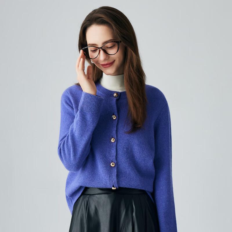 PALUOPO Women's Beaded Button Cashmere Cardigan Sweater