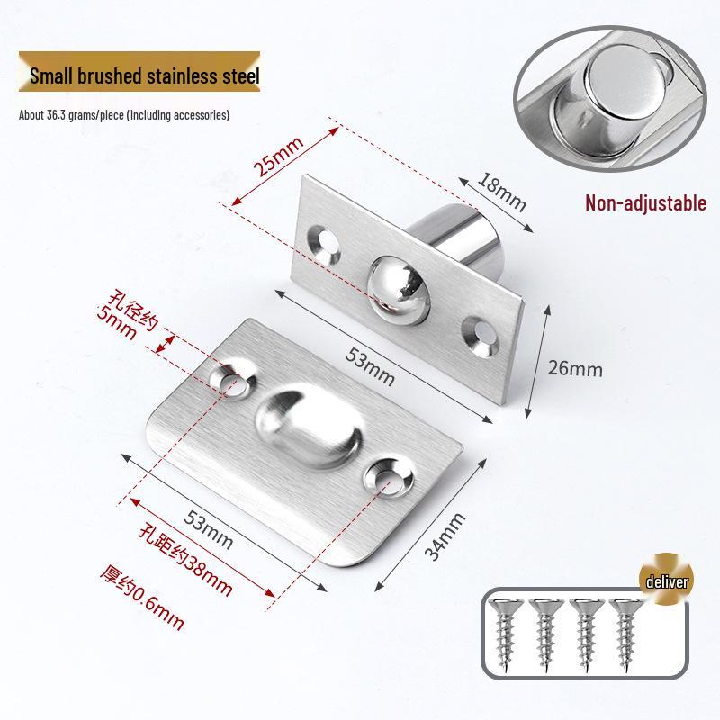 

Магнитный фиксатор для невидимой двери из чистой меди и нержавеющей стали для KTV, деревянных и комнатных дверей
