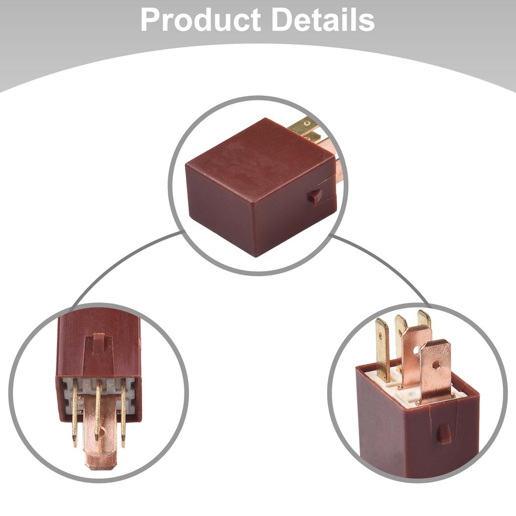 Car Relay ABS Accessories Brown For Tacoma Crusier Perfect Fit Plug And Play Replacement 90987-04004 156700-0860