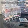 False Nail Case Plastic Storage Box for Fake nails Transparent Pink Nail Art Display Stand Fake Nails Organizer Packing Box