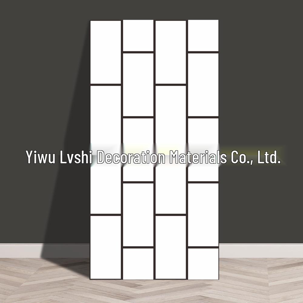 Self-Adhesive Marble Tile Wall Stickers, Aluminum Plastic Panels for Living Room Decoration