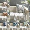 Colorful And Beautiful Butterfly Pillow Case Linen Pillow Case Sofa Home Decor Cushion Cover Cushion Cove