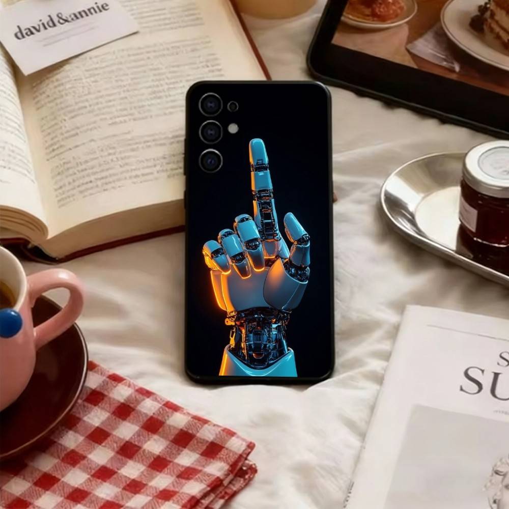 

Robots & People Phone Case For Samsung S25,S24,S21,S22,S23,S30,Ultra,S20,Plus,Fe,Soft Silicone Black Cover Samsung S24