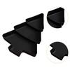 4Pcs Snack Serving Trays Snack Trays Christmas Decor Travel Box 3 Compartments Appetizer Tray Nuts Serving Trays for Dessert