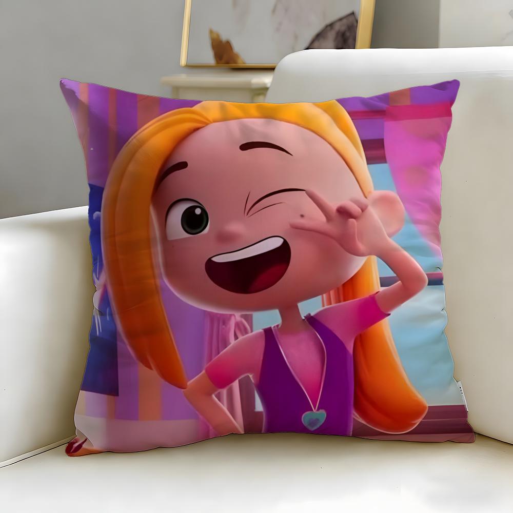 Popular Anime FriendZSpace Cushion Cover Soft  EasyWash Pillow Case  Versatile for Couch Bed Travel and Office