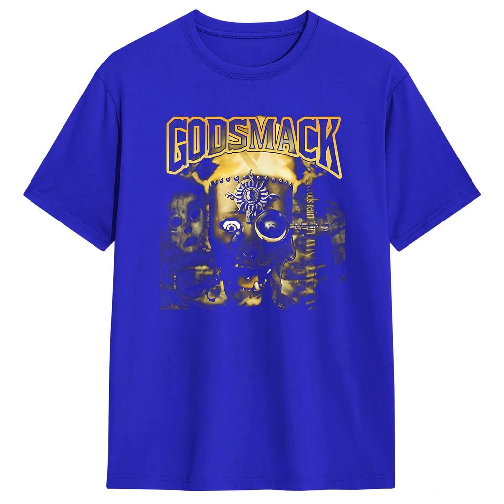 Unisex TShirts Godsmack Art Funny Pure Cotton Tee Shirt Short Sleeve T Shirts Round Collar Clothing New Arrival