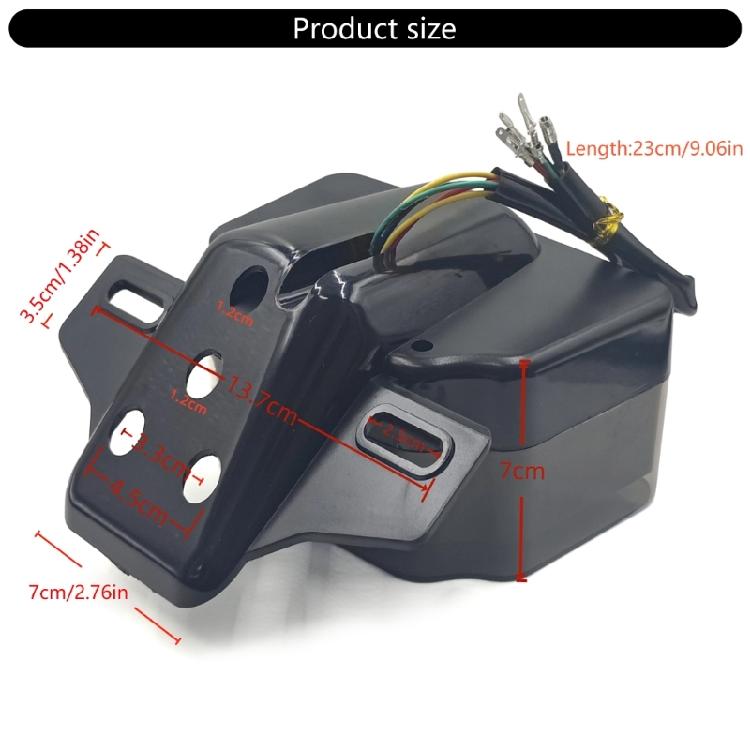 Shock Resistant LED Tail Light For CG125 Motorcycle Enhanced Night Visibility Low Voltage Consumption Simple Setup