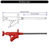 IC Test Hook Clip Used for Multimeter Clamp Meter J.30042 Test Hook Clip Professional Flexible Grabber Probe