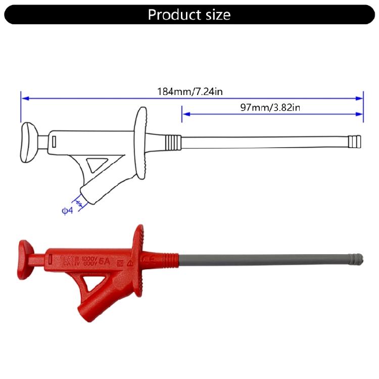 IC Test Hook Clip Used for Multimeter Clamp Meter J.30042 Test Hook Clip Professional Flexible Grabber Probe