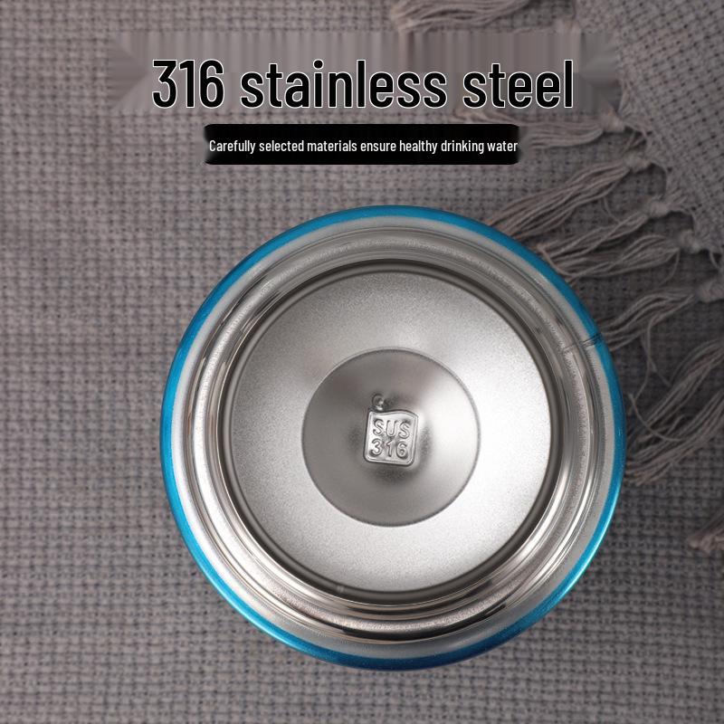 316 Stainless Steel Double-Layer Insulated Food Jar - Large Capacity Portable Vacuum Bottle