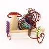 Bohemian Hand-Woven Round Bead Natural Stone Crystal Double Row Woven Couple Bracelet B102