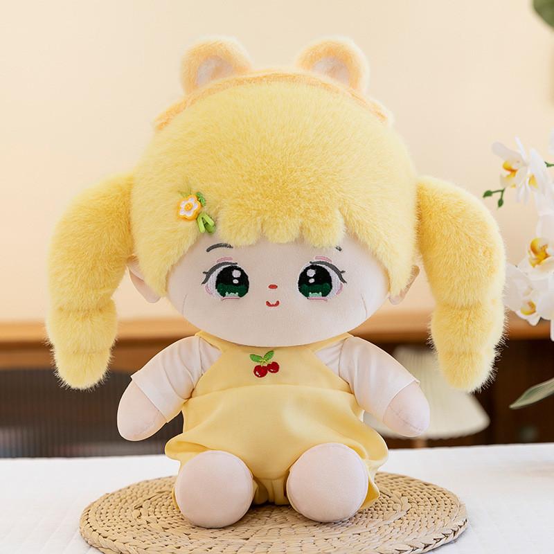 Girl Cartoon Academy Style Plush Doll Childrens Toy Home Room Decoration Sofa
