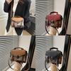 Pu Small Square Bag For Women With Top Handle And Shoulder Strap For Daily Fashion