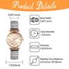 Women's Watch Waterproof Fashionable Snake Clasp Stainless Steel Band Quartz Analog Display Free Size Fashion Accessory