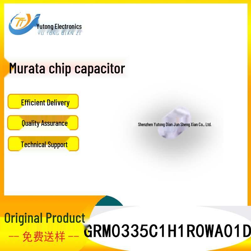 

Murata 0201 1pF C0G 50V ±0.05pF Ceramic Chip Capacitor, GRM0335C1H1R0WA01D