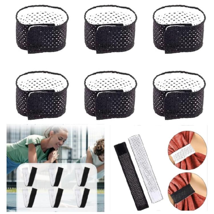 6/12pcs Reversible Sleeve Ties Breathable Adjustable Sleeve Tie For Tennis And Athletic Sport Easy To Use for All Age