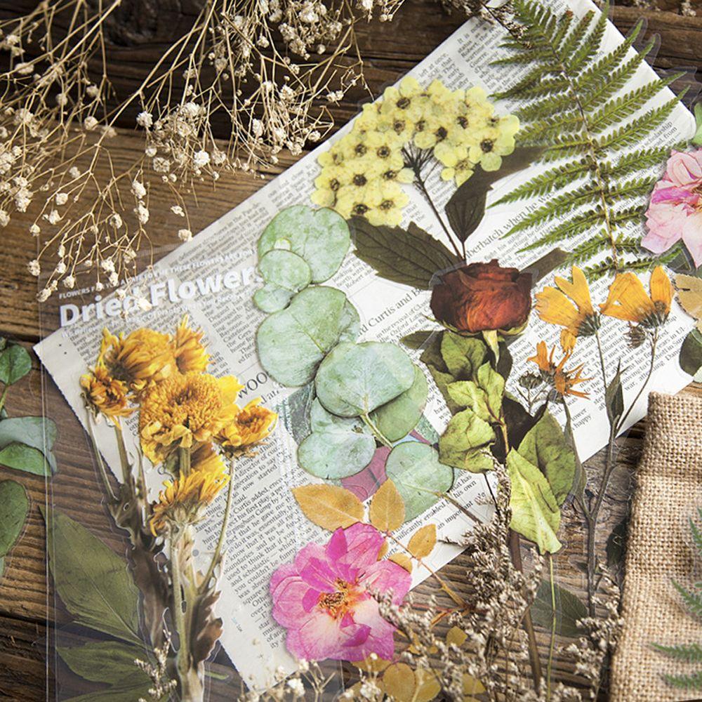

Sticker Photo Album Decoration Weekend Flower Scrapbook Decor Decorative Stickers PET Stickers Style D
