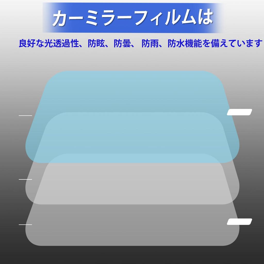 Ygmylandbb Hydrophilic Film Truck Mirror Waterproof Film 2 Sheets Square 13.4 x 6.3 inches (340 x 160 mm), Easy Installation