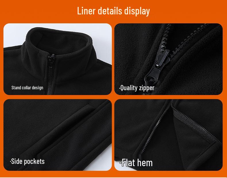 Stone Style Waterproof Shell Jacket with Down Layer and Custom Logo Print