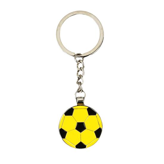 Keychain Pendant, Thickened Stainless Steel Bottle Opener Key Chain, Football Pattern Waterproof Multifunctional Key Ring Fan Gift Bar Accessory