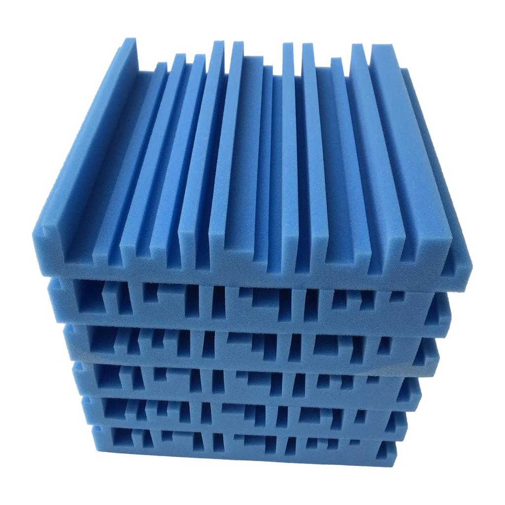 6pcs 10*10*2inch High Density Studio Sound Insulation Foam Fire Retardant for Studio KTV Broadcast Family Theater