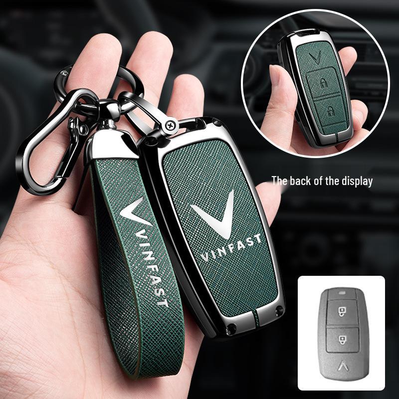 Vinfast Vietnam Car Key Case for Zhonghua V5/VF8 VF3/5/9 - Premium Bag with Buckle for Men