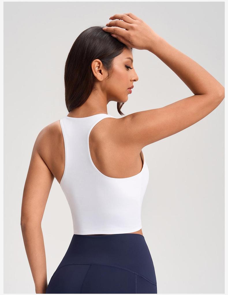 Shockproof Running Fitness Bra with Removable Pads - Y-Back Sports Yoga Tank Top for Women