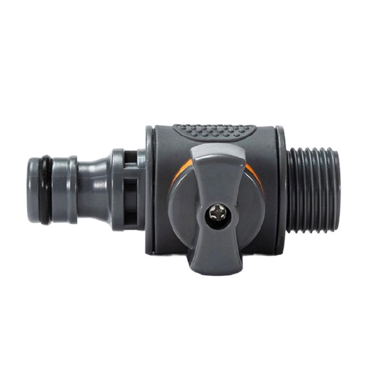 Instants Connects Disconnect 6 Point Threaded Hose Adapter ABS Plastic Materials With Flows Control Mechanism