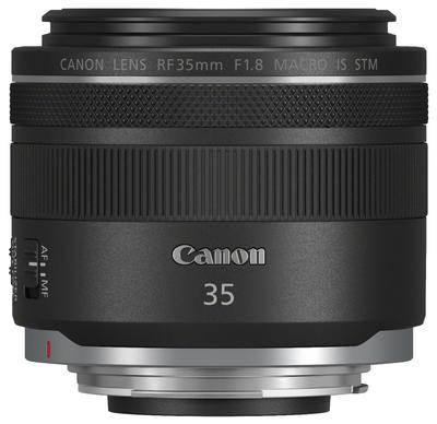 Canon Enkeltfokus Vidvinkelobjektiv RF35mm Makro IS STM EOSR Kompatibel RF3518MISSTM F1.8