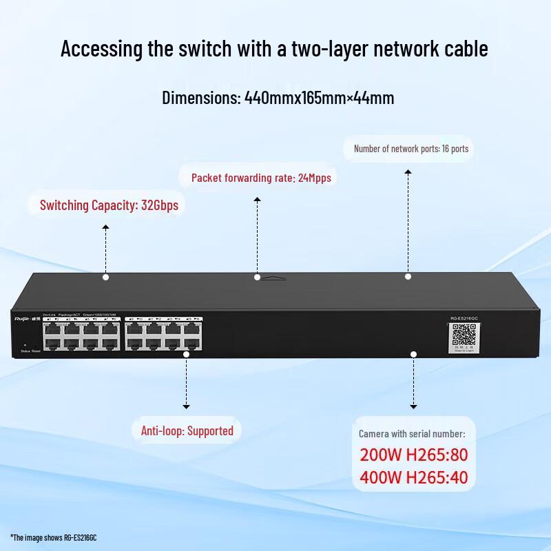 

Ruijie RG-ES216GC 16-Port Gigabit Managed Layer 2 Switch