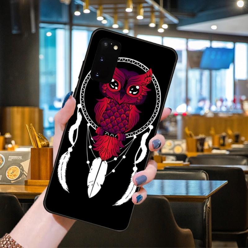 Dreamcatcher Dream Catcher Phone Case For Samsung Galaxy S6 S7 S8 S9 S10 S21 S22 Plus Ultra Soft Black Phone Cover