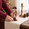 Durable Wooden Holiday Ornament Christmas Nutcracker Table Sign, Soldier Figure Standing Collectible Statue Decorative Desktop for Tiered Tray, Party