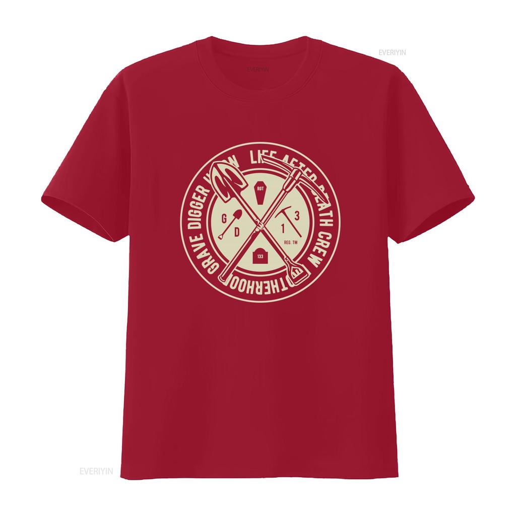 NEW Limited Grave Diggers Union Life After Death Crew T shirt USA S XXL vintage Washed homme Stretched designer clothes Stylish