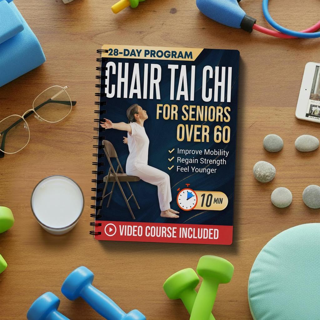 28-Day Chair Tai Chi Notebook: Tai Chi for Over 60s