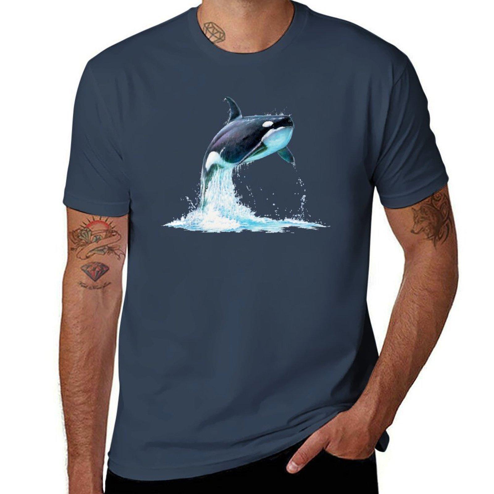 Orca Whale Tshirt Work Wear Breathable Tee S
