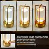 Portable Rechargeable LED Atmosphere Lamp, Vintage Creative Table Light, Touch Dimmable Decor Lighting for Bedside, Desk, Restaurant, Camping