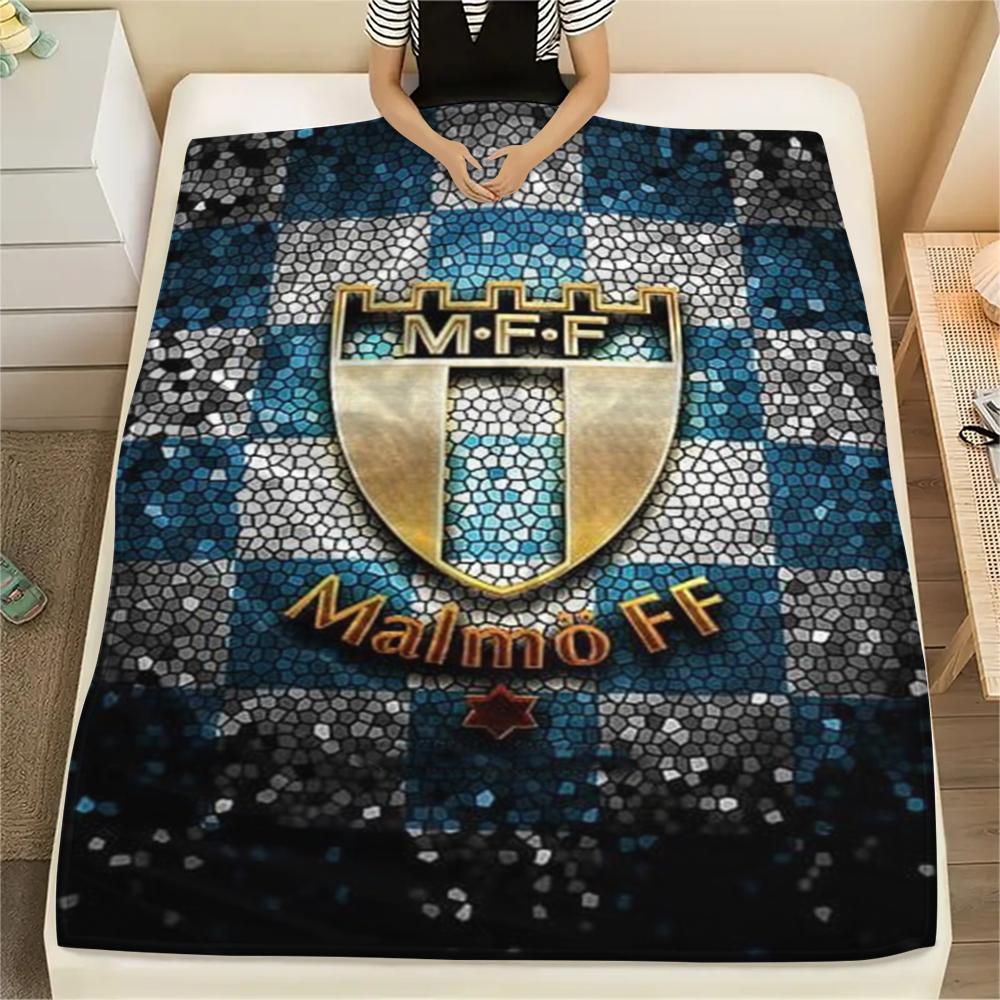 1Pc malmö ff  Print Flannel Blanket, High quality Comfortable for All Seasons, Home Decor, Warmth and Comfort, Perfect for Christmas GiftS