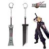 Final Fantasy 7 VII Remake Schwert Schlüsselanhänger Cloud Strife Buster Schlüsselanhänger Schlüsselanhänger Schlüsselanhänger Spielzubehör Autoschlüsselanhänger llaveros