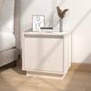 Day and Night - Day and Night Solid White Pine Wood Bedside Table 40x30x40 Cm