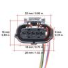90980-12292 Connector of Mass Air Flow Sensor for Toyota Lexus Isuzu Holden 22204-75030,22680-AA360, AFH70M-59A, 8-97601967-0